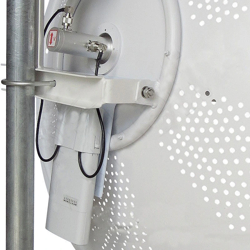 Outdoor High gain 4.9-6.5GHz 34dBi 5.8G Wifi Pole Mount MIMO Dish Antenna