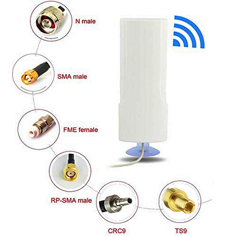 15dbi 698-960/1710-2700MHz indoor Suck Base 4g Wireless Antenna with TS9 Connector