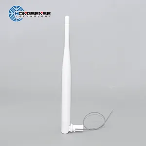 stock Processing 2.4ghz Omni Wifi rubber router antenna 5dbi with 1.13 cable white