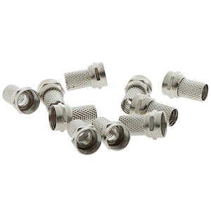 75-5 F Plug Connector Screw On Type For RG6 Satellite TV Antenna Coax Cable Twist-on