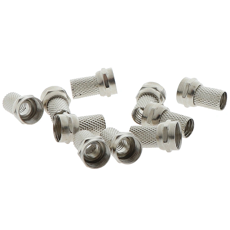 75-5 F Plug Connector Screw On Type For RG6 Satellite TV Antenna Coax Cable Twist-on