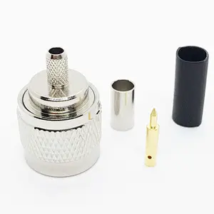Low Loss 50 Ohm N Type Male plug Crimp RF Coaxial Connector  RG-58 cable for Wireless Antenna