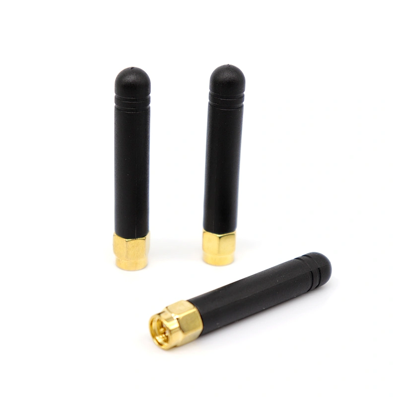 High Gain wifi gsm 433MHZ 868MHZ 915MHZ 2dbi 3dbi rubber duck  whip omni terminal antenna