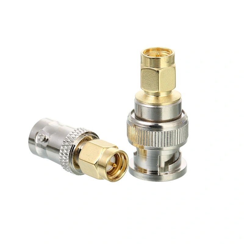 SMA to BNC RF Adapter BNC Male to SMA Male RF Coaxial Adapter SMA Plug to BNC Plug RF Connector Coax Adapter