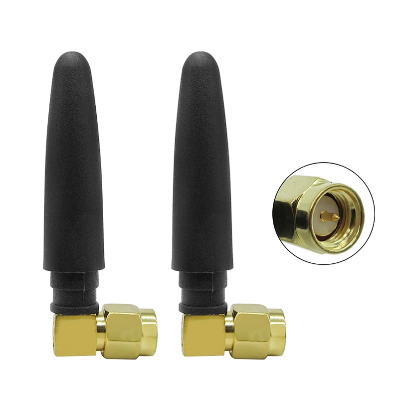 868MHz 2dBi Rubber Antenna Wireless Digital Antenna SMA Male Right Angle For WIFI Wireless Router