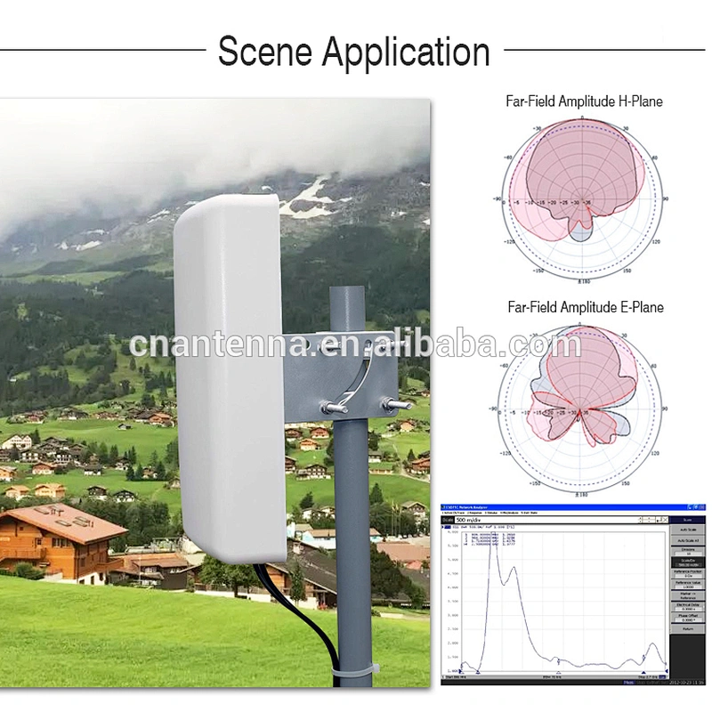 High Gain 10dbi  2x2 Mimo 2.4ghz 3g 4g Lte Antenna Fixed Mount Panel Dual Polarized MIMO Antenna
