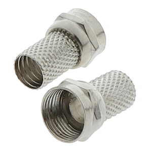 75-5 F Plug Connector Screw On Type For RG6 Satellite TV Antenna Coax Cable Twist-on