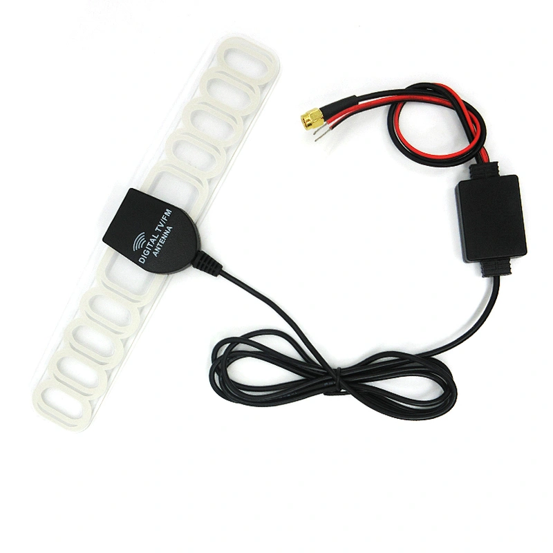 Car Digital TV Antenna Active SMA Connector Car DVB receiver 20dB Amplifier 3M cable antenna