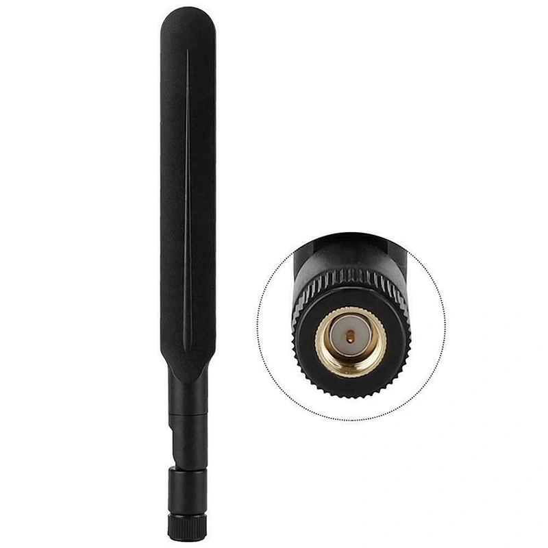 7DBI 700-2700MHz Indoor 4GLTE Rubber Whip Dipole Antenna With Sma Connector