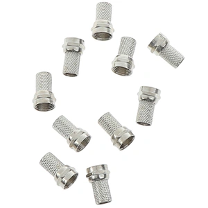 75-5 F Plug Connector Screw On Type For RG6 Satellite TV Antenna Coax Cable Twist-on