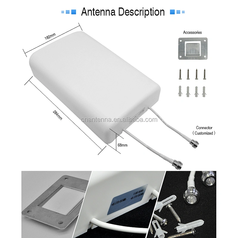 Hongsense Communication antenna Dual Band outdoor panel 4g lte 2600mhz External  Mimo Antenna