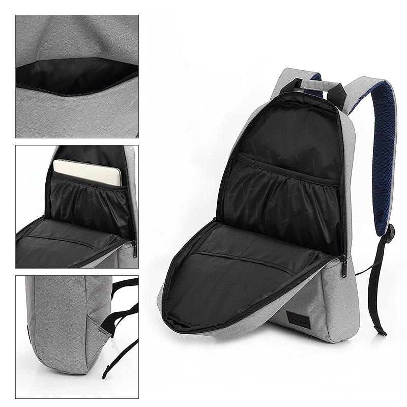 2022, venta al por mayor, bolsas de ordenador ligeras y suaves personalizadas, estilo empresarial, resistente al agua para mochila para portátil de 15,6 pulgadas