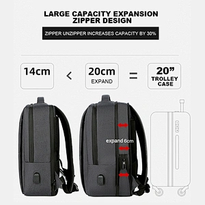 Anti Thief Outdoor Anti-theft Waterproof Computer Notebook Inteligentes Bags Men's Scalable Expandable Backpack Bag