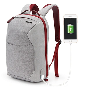 Antirobo 15.6 pulgadas resistente al agua bolsas portátiles de la universidad de negocios USB cargo Chromebook Backpack