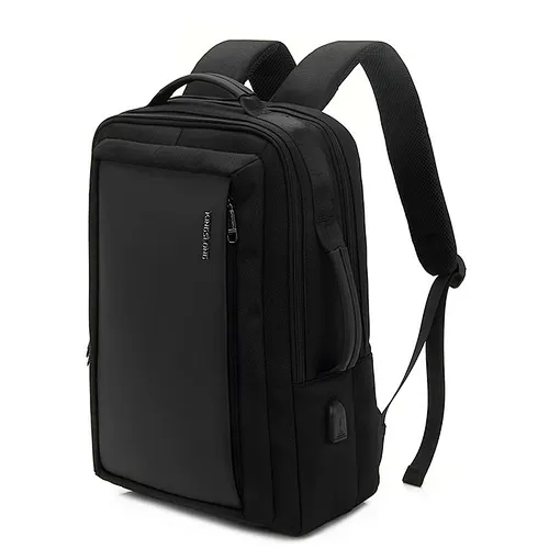 Popular USB design business men grey laptop backpack