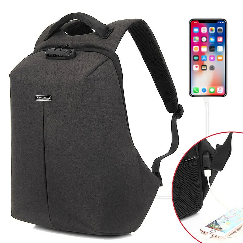 Kingslong New waterproof computer secure backpack