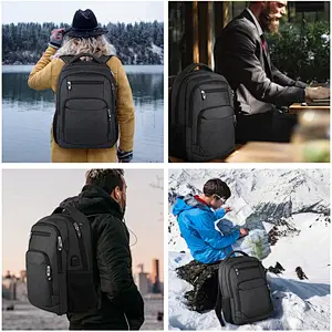 USB Charging Laptop Backpack Business Travel Anti Theft Waterproof Backpack Men School 15.6 Inch Fashion Mochila