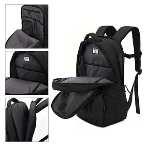 Homme noir normal durable voyage intelligent imperméable 17.3 pouces sac à dos portable business fashion sac à dos pour les étudiants universitaires