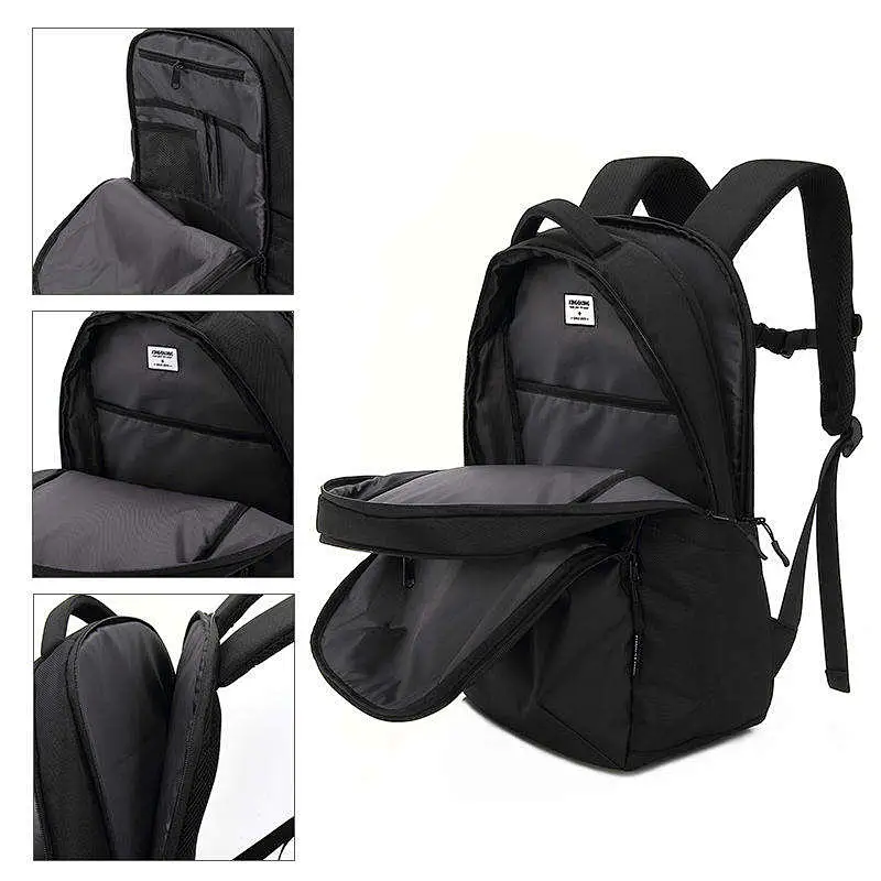 Homme noir normal durable voyage intelligent imperméable 17.3 pouces sac à dos portable business fashion sac à dos pour les étudiants universitaires
