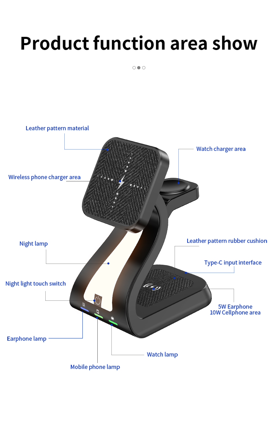 JEDI H20 New Multifunction Mag Safe Chargers Mobile Phone Headphone Watch 4in1 Qi Magnetic Wireless Charger