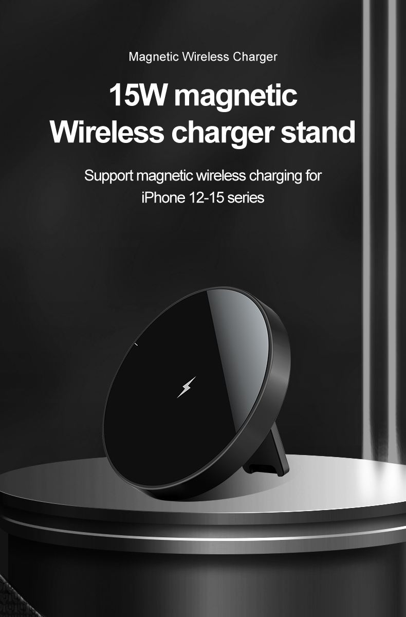 2 In 1 High Quality Portable Fast Charging Magnetic Wireless Charger
