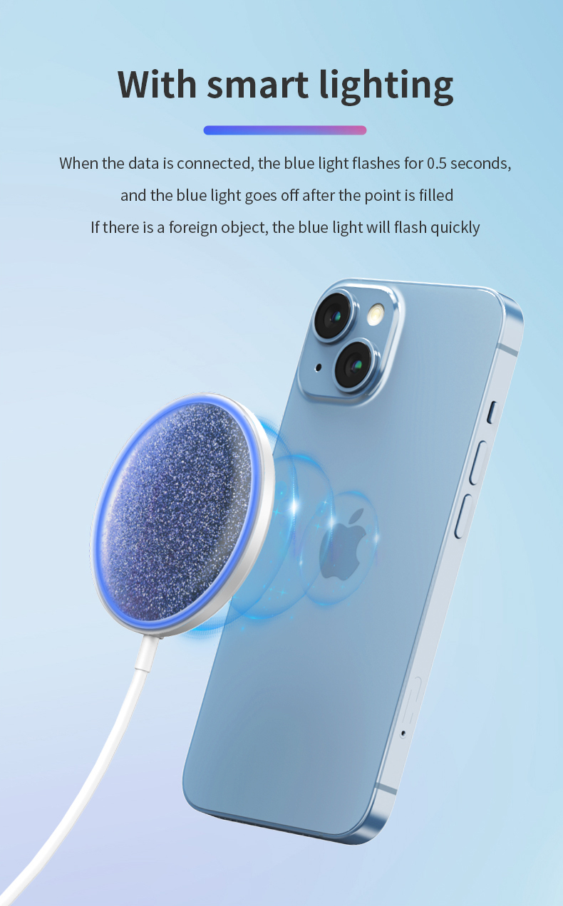Portable Qi High Quality Best Selling 15W Magnetic Wireless Charger