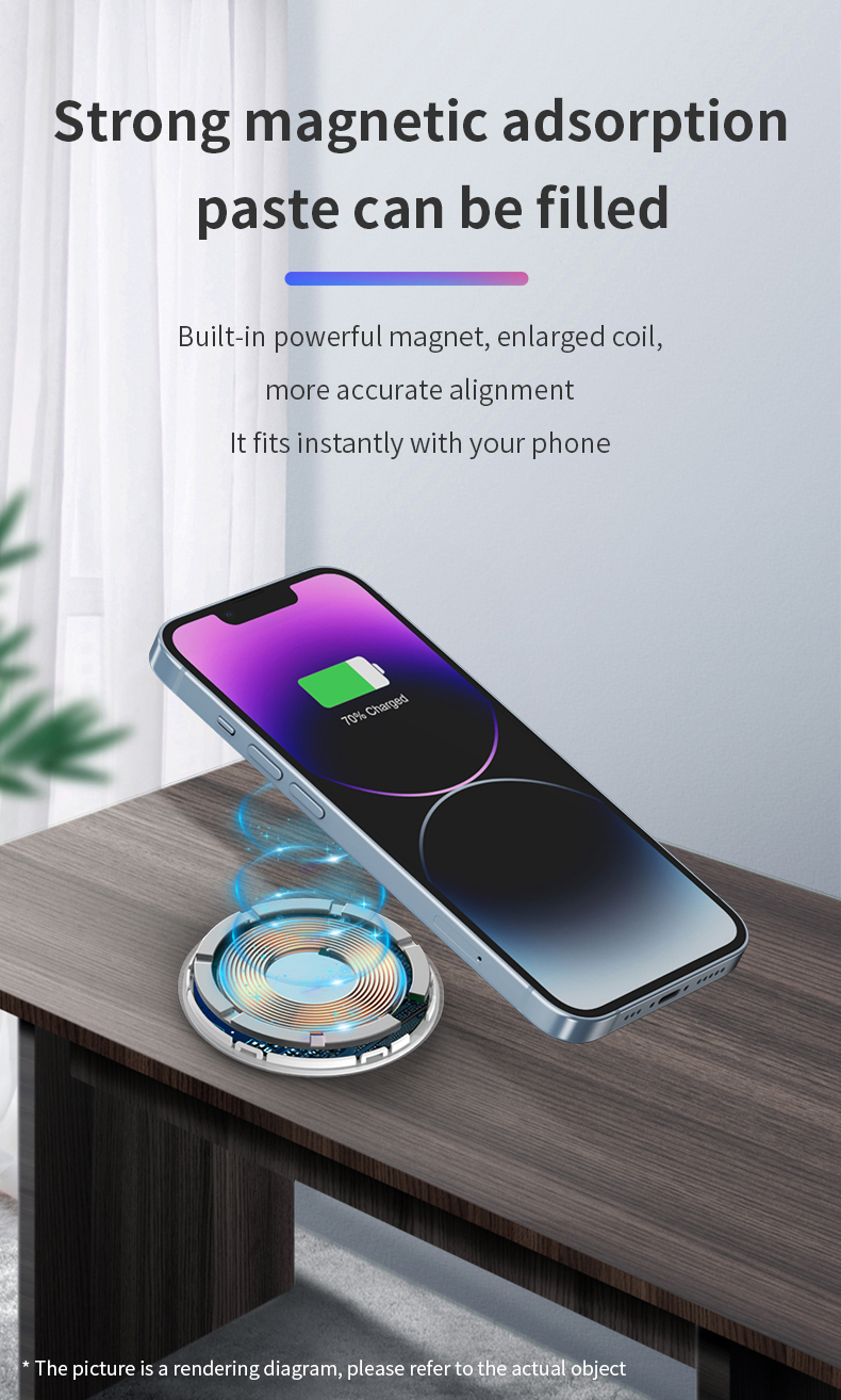 Portable Qi High Quality Best Selling 15W Magnetic Wireless Charger