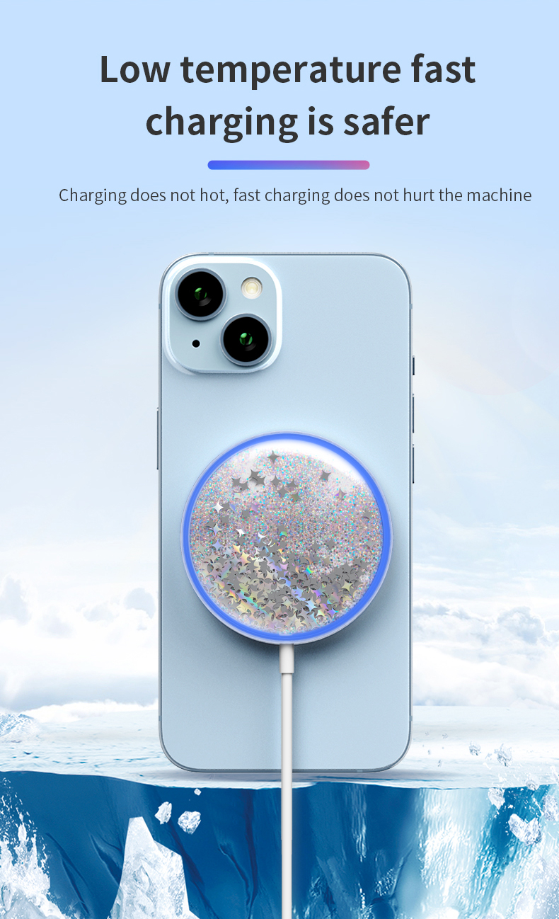 Portable Qi High Quality Best Selling 15W Magnetic Wireless Charger