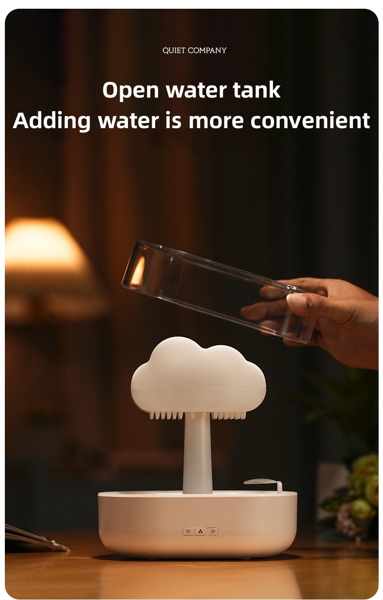 2023 new unique product Creative Colorful Light Rain Fragrance Desktop Office Fragrance Cloud Rain Cloud Humidifier diffuser