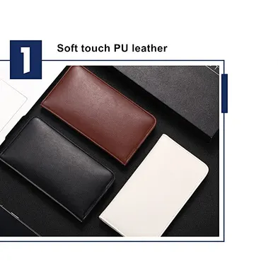 JEDI Hight Quality Power Bank Wallet With RFID Wireless Charger Leather Portable Powerbank Wallet Free  Sample
