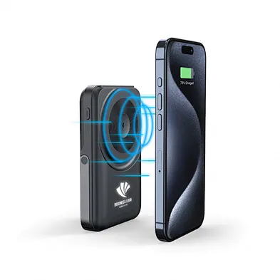 Battery charger Mobile Phone 10000mAh Magnetic 2.5Wwatch chargerWireless Magnetic PowerBank with Led Logo foldable mobile holder