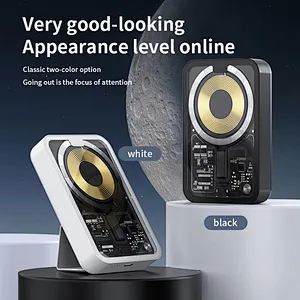 Trending products 2024 new arrivals magnetic wireless 10000mah big capacity PORTABLE Wireless Charger