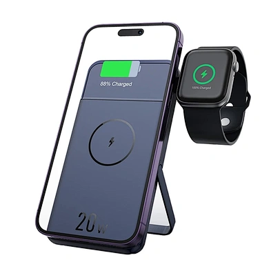 Headphone And Charger Magnetic 3 In 1 Wireless Power Bank 5000Mah Power Bank Wall
