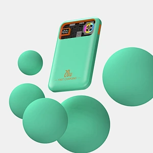 Magnetic Wireless Power Bank 10000mAh Transparent Heat Dissipation Bidirectional Fast Charging Mobile Power PD 20W