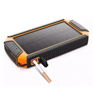 25000mah solar backpack charger wireless power bank with wireless charger