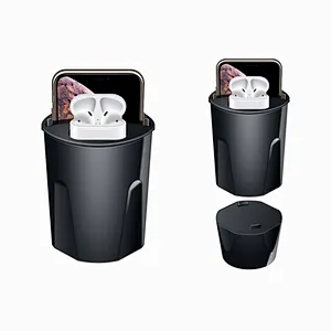 15W Fast Wireless Car Charger Cup Holder Stand For Samsung S9 Station Qi Wireless Chargting For iphone