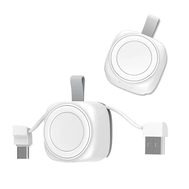 2024 multifunction Magnetic With Multi Cable Set - White Wireless Charger 2 In 1 wireless charger w10