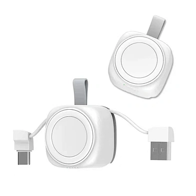 2024 multifunction Magnetic With Multi Cable Set - White Wireless Charger 2 In 1 wireless charger w10