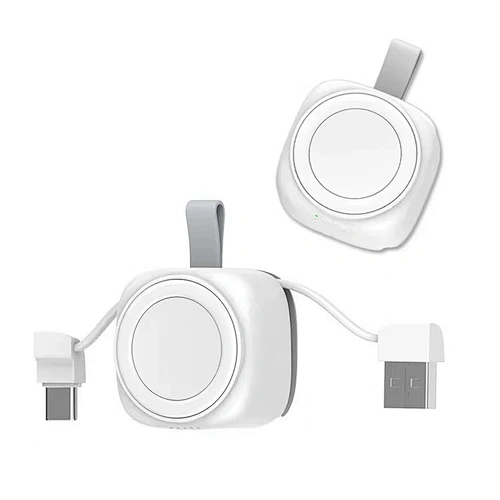 2024 multifunction Magnetic With Multi Cable Set - White Wireless Charger 2 In 1 wireless charger w10