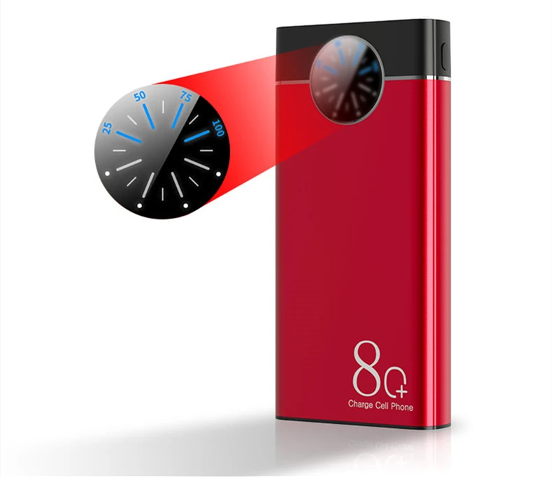 Banks Portable 30000Mah Quick Charge Digital Led Display Mobile Phone Charger Aluminum Alloy Power Bank