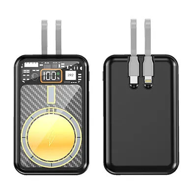 Portable 15W 5000Mah Powerbank Mini 10000Mah Wireless Magnetic 20W 3 In 1 Fast Charging Slim Power Bank