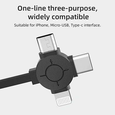New Arrivals Car Taxi Headrest Backseat Retractable Cord 3 in 1 Power Charging Station Car Charger Type C Micro USB