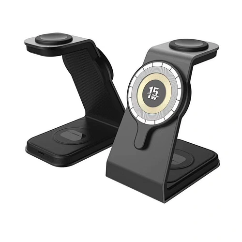 2024 new wireless Charging Station Wireless Charger Aluminum Alloy 3 In 1 wireless charger