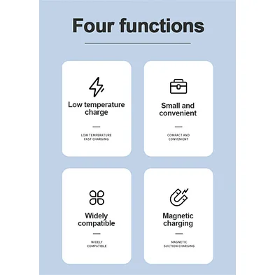 2024 multifunction Magnetic With Multi Cable Set - White Wireless Charger 2 In 1 wireless charger w10