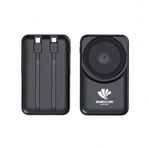 Battery charger Mobile Phone 10000mAh Magnetic 2.5Wwatch chargerWireless Magnetic PowerBank with Led Logo foldable mobile holder