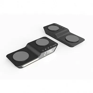 2024 Digital 3 In 1 For Samsung Led Night Light Wireless Charger With Alarm Clock Multifunctional Charger