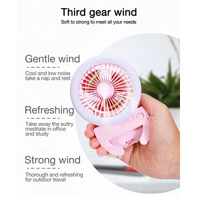 Selfie Ring Usb Led Light Fan With Electric Fan Beauty Selfie Led Flash Light Lamp Portable Mobile Phone