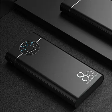 Banks Portable 30000Mah Quick Charge Digital Led Display Mobile Phone Charger Aluminum Alloy Power Bank