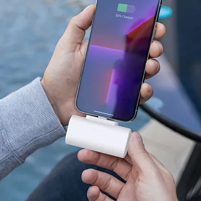 2024 Hot sale Portable Mini Power Bank With Flashlight 5000mah Wireless Phone Small Emergency Pocket Charger