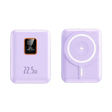 2024 NEW Built In Cables Fast Charging Portable 15W 10000 Mah Smart Wallet With Power Bank And Wireless Charger